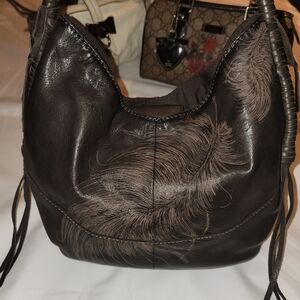LUCKY Brand FEATHERS Leather BOHO Bag